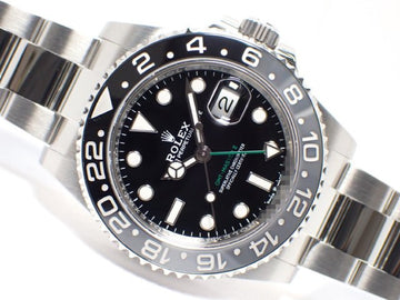ROLEX GMT MasterII gray/ black bezel Oyster Bracelet 126710GRNR '24 Mens 184813749 hannari-shop