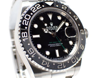 ROLEX GMT MasterII gray/ black bezel Oyster Bracelet 126710GRNR '24 Mens 184813749 hannari-shop