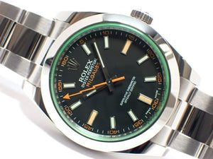 ROLEX Milgauss green glass 116400GV 2019  Genuine goods Mens 184887106 hannari-shop