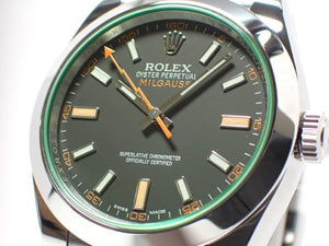 ROLEX Milgauss green glass 116400GV 2019  Genuine goods Mens 184887106 hannari-shop