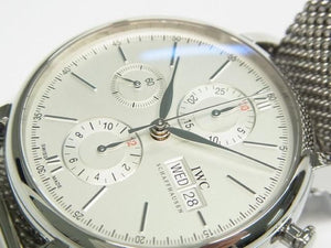 IWC Portofino Chronograph silver Bracelet Specification IW391009 Mens 185203446 hannari-shop