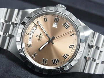 TUDOR Royal Day-Date 41 MM Salmon pink Ref.28600 Mens 185236518 hannari-shop