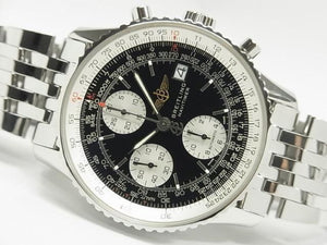 BREITLING Old Navitimer black Dial Bracelet Specification Ref.A142B02NP Genuine goods Mens 185246378 hannari-shop