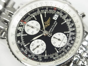 BREITLING Old Navitimer black Dial Bracelet Specification Ref.A142B02NP Genuine goods Mens 185246378 hannari-shop