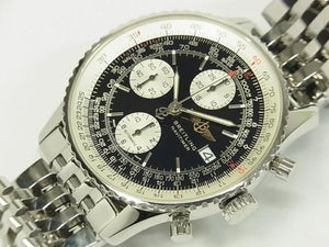 BREITLING Old Navitimer black Dial Bracelet Specification Ref.A142B02NP Genuine goods Mens 185246378 hannari-shop