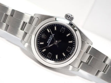 ROLEX Oyster PERPETUAL black3 6 9 Womens Ref.76080 Womens 185633176 hannari-shop