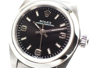 ROLEX Oyster PERPETUAL black3 6 9 Womens Ref.76080 Womens 185633176 hannari-shop