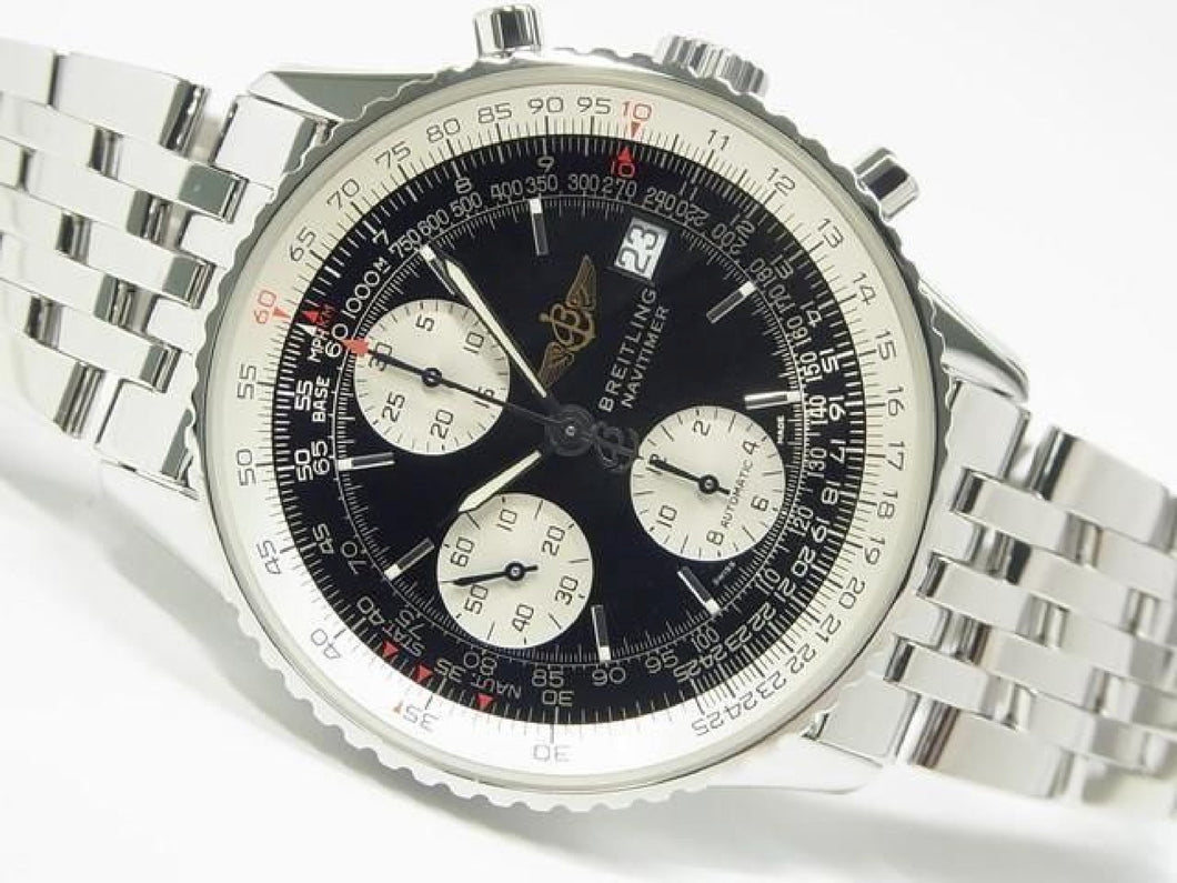 BREITLING Old Navitimer black x silver A142B02NP Mens 185849724 hannari-shop