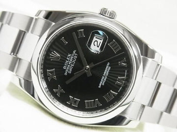 ROLEX Datejust black Sunbeam Ref.116200 '13 purchased Genuine goods Mens 185853290 hannari-shop