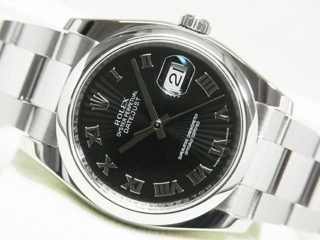 ROLEX Datejust black Sunbeam Ref.116200 '13 purchased Genuine goods Mens 185853290 hannari-shop
