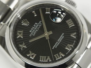 ROLEX Datejust black Sunbeam Ref.116200 '13 purchased Genuine goods Mens 185853290 hannari-shop