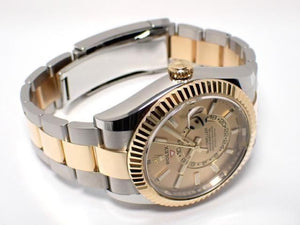 ROLEX Sky-Dweller 18KYG combination champagne Ref.326933 Mens 185883698 hannari-shop