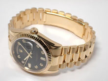 ROLEX DAY DATE 36 MM YG black Dial index diamond 118238A Y series Mens 186074402 hannari-shop