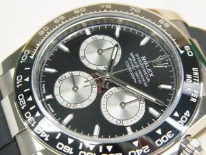 ROLEX Daytona 18KWG bright black x steel 126519LN '24 purchased Mens 186193466 hannari-shop