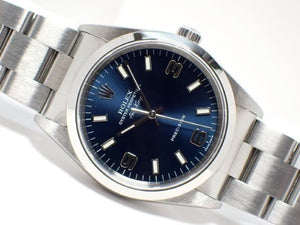 ROLEX Air-King blue3 6 9 Dial 14000M P series '01  Genuine goods Mens 186202487 hannari-shop