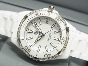 TAG HEUER Aquaracer quartz diamond bezel WAY1396.BH0717 Womens Womens 186260144 hannari-shop