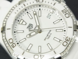TAG HEUER Aquaracer quartz diamond bezel WAY1396.BH0717 Womens Womens 186260144 hannari-shop