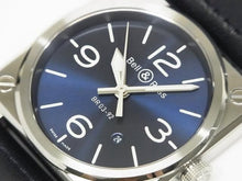 BELL & ROSS BR0392 blue Steel 42 MM BR0392-BLU-ST/SCA Mens 186283241 hannari-shop