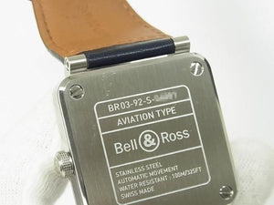 BELL & ROSS BR0392 blue Steel 42 MM BR0392-BLU-ST/SCA Mens 186283241 hannari-shop