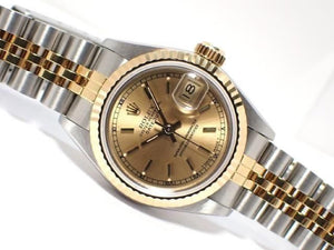 ROLEX Womens Datejust champagne 18KYG combination R series '89 Womens 186296591 hannari-shop