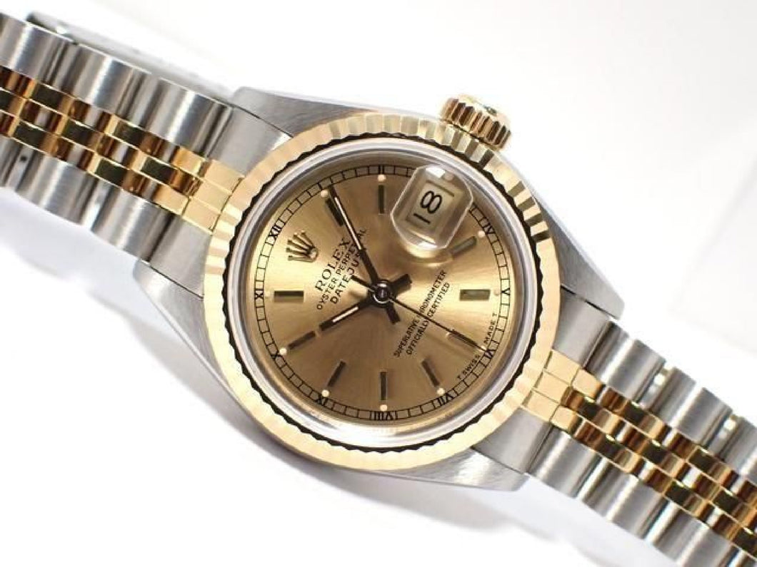 ROLEX Womens Datejust champagne 18KYG combination R series '89 Womens 186296591 hannari-shop