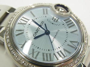 CARTIER Ballon Bleu 33 MM bezel diamond W4BB0028 Womens 186497711 hannari-shop