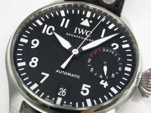 IWC large Pilot's watch 46 MM black IW501001 Mens 186654097 hannari-shop