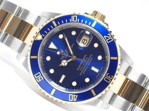 ROLEX Submariner date SS xYG combination blue 16613 M series '08 Mens 186705589 hannari-shop