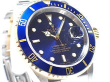 ROLEX Submariner date SS xYG combination blue 16613 M series '08 Mens 186705589 hannari-shop