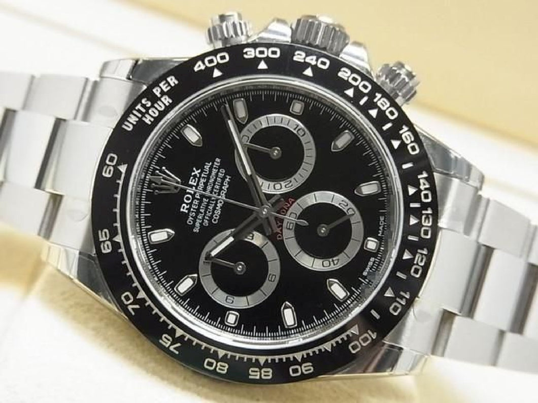 ROLEX Daytona black Dial Ref.116500LN '20 Oct receipt protective seal Mens 186727699 hannari-shop