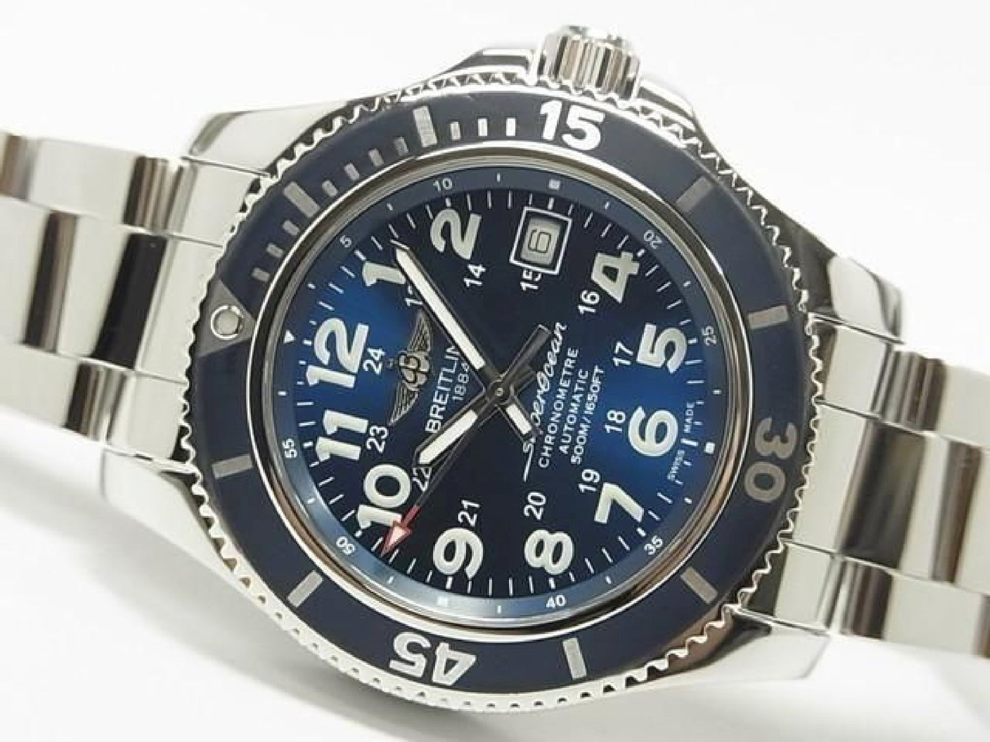 BREITLING SuperoceanII 42 blauwe armband specificatie Ref. A17365D1/C915 Heren 187036077 hannari-shop