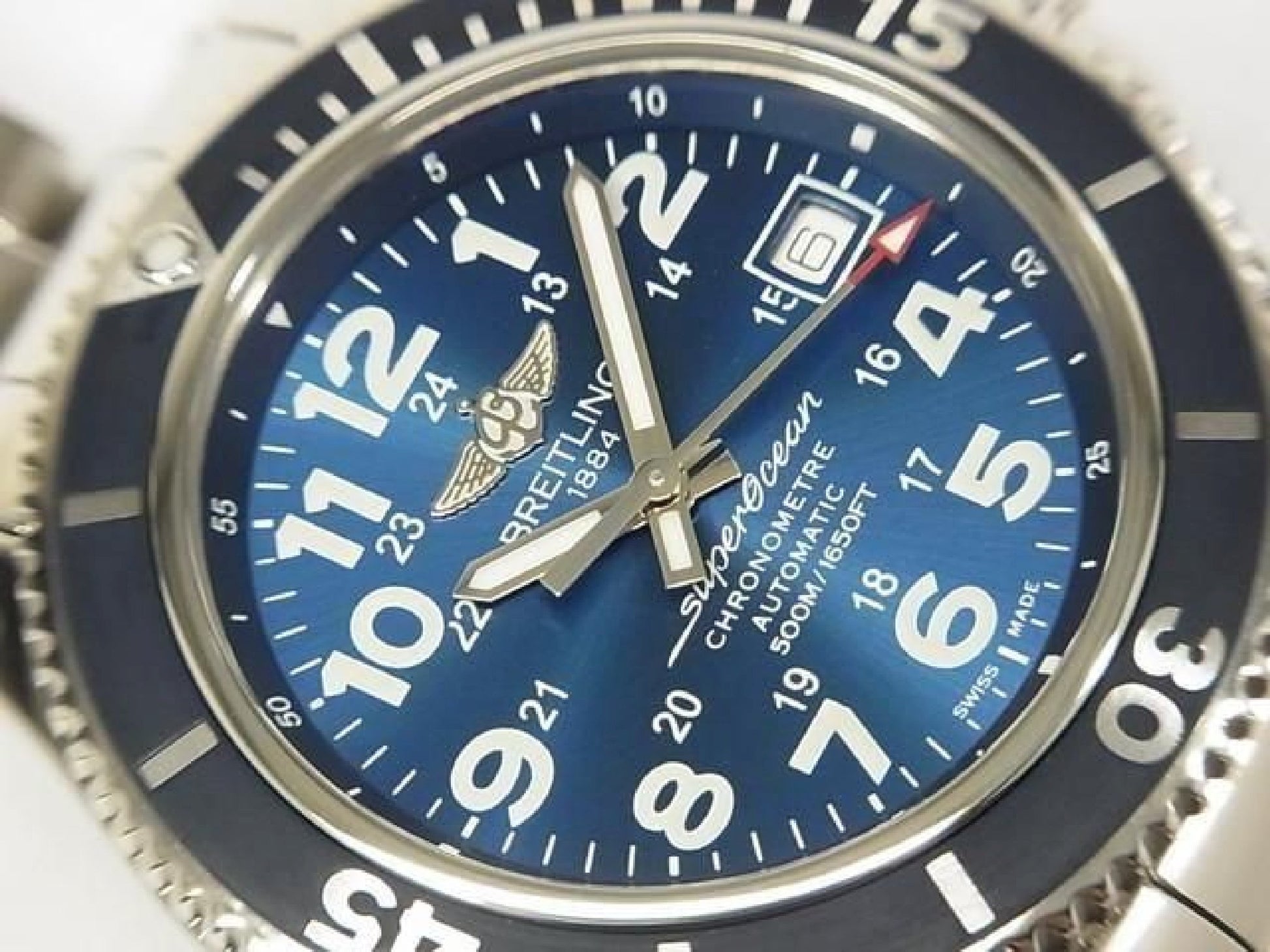 BREITLING SuperoceanII 42 blauwe armband specificatie Ref. A17365D1/C915 Heren 187036077 hannari-shop