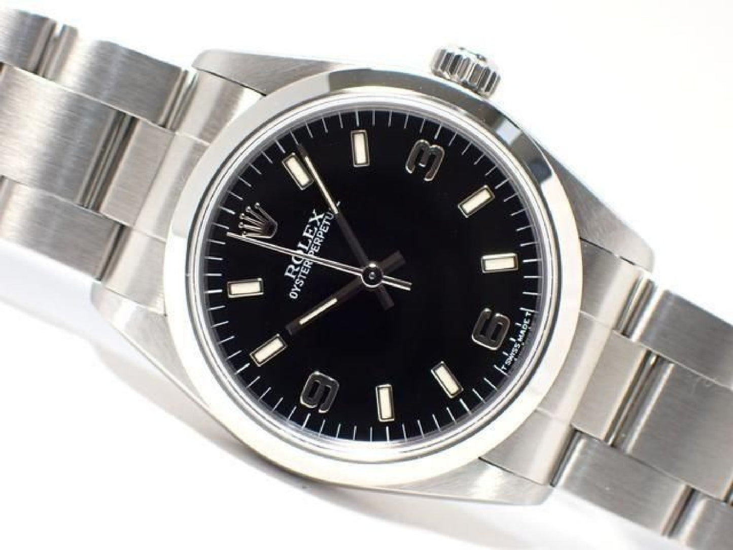 ROLEX Oyster PERPETUAL noir 3 6 9 67480 série U '98 Homme 189282561 hannari-shop