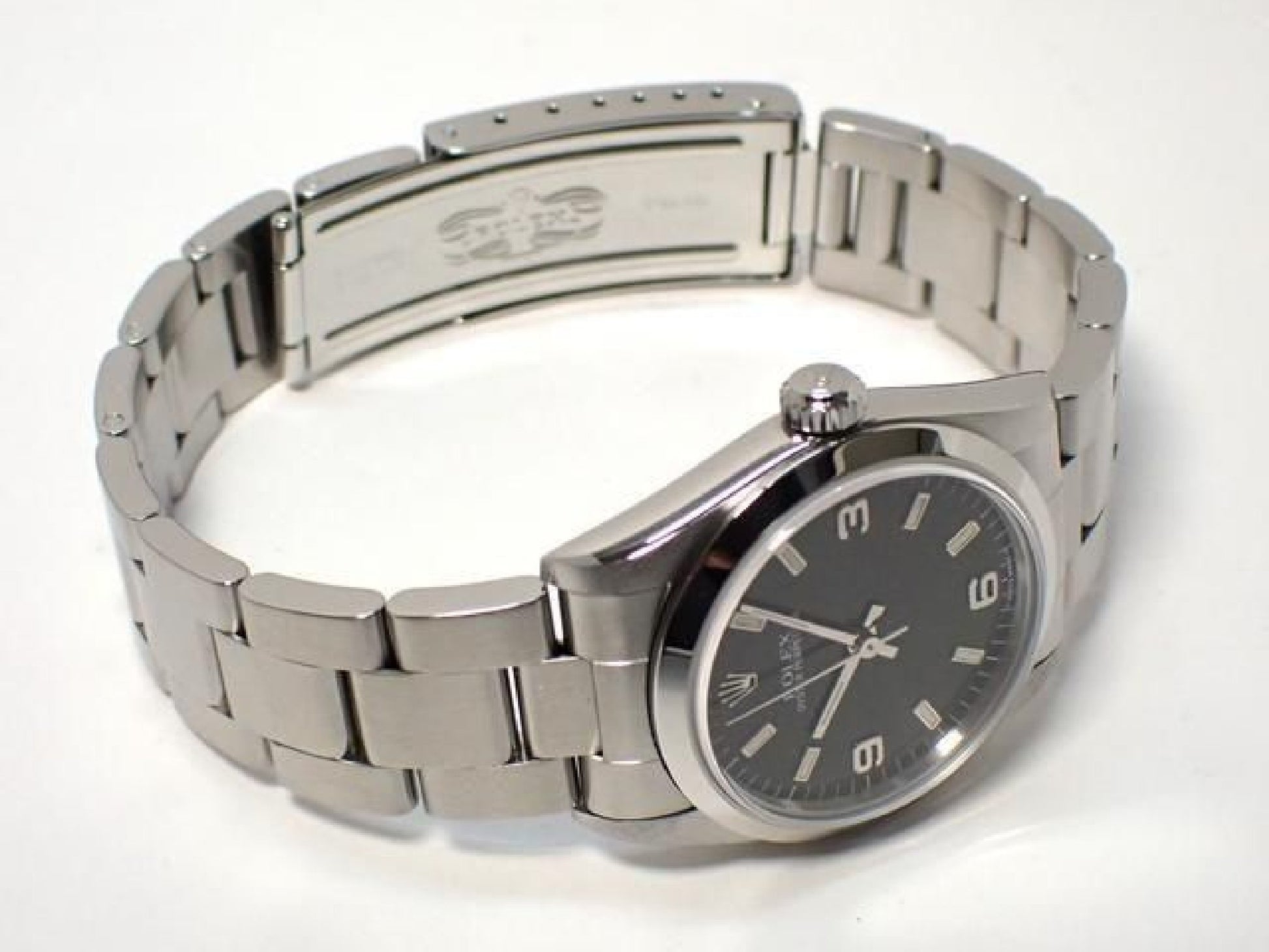 ROLEX Oyster PERPETUAL noir 3 6 9 67480 série U '98 Homme 189282561 hannari-shop