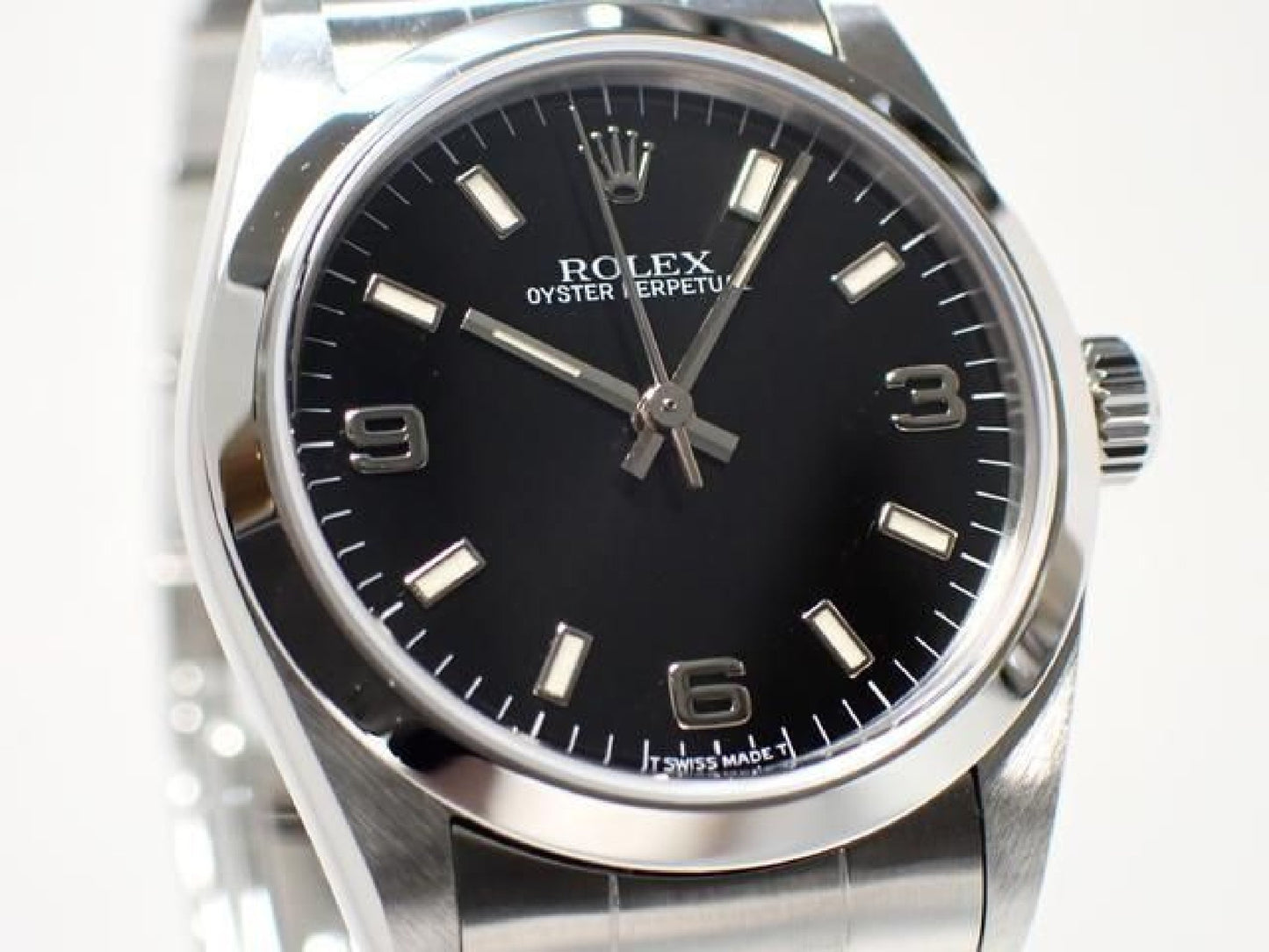 ROLEX Oyster PERPETUAL noir 3 6 9 67480 série U '98 Homme 189282561 hannari-shop