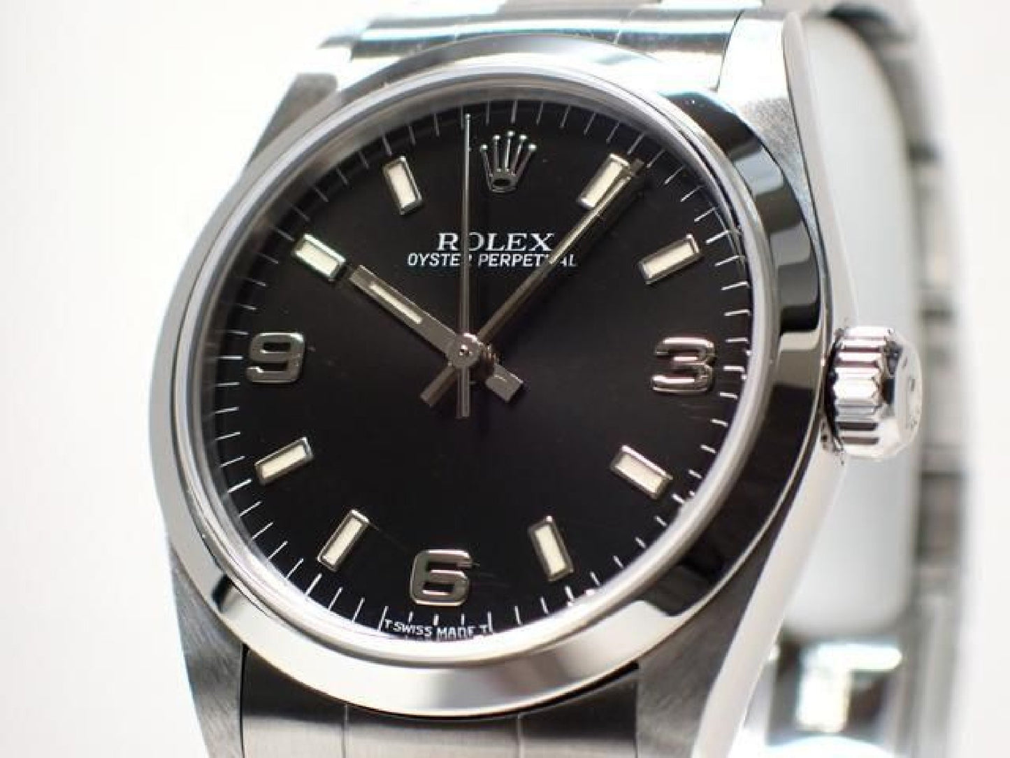 ROLEX Oyster PERPETUAL noir 3 6 9 67480 série U '98 Homme 189282561 hannari-shop