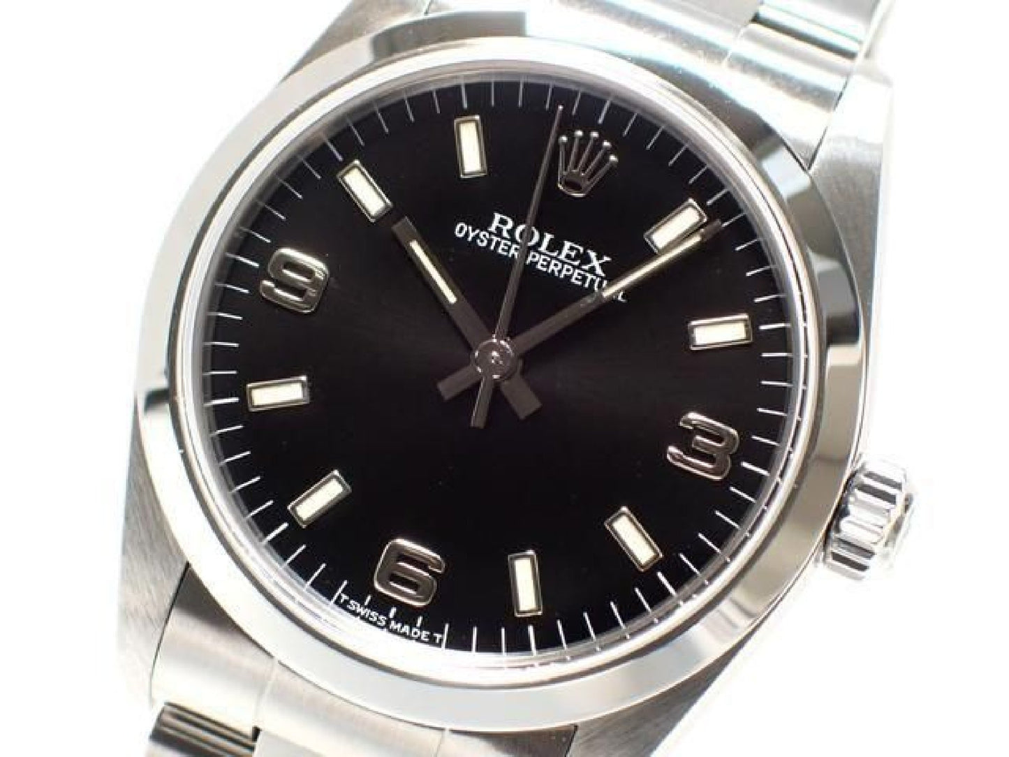 ROLEX Oyster PERPETUAL noir 3 6 9 67480 série U '98 Homme 189282561 hannari-shop