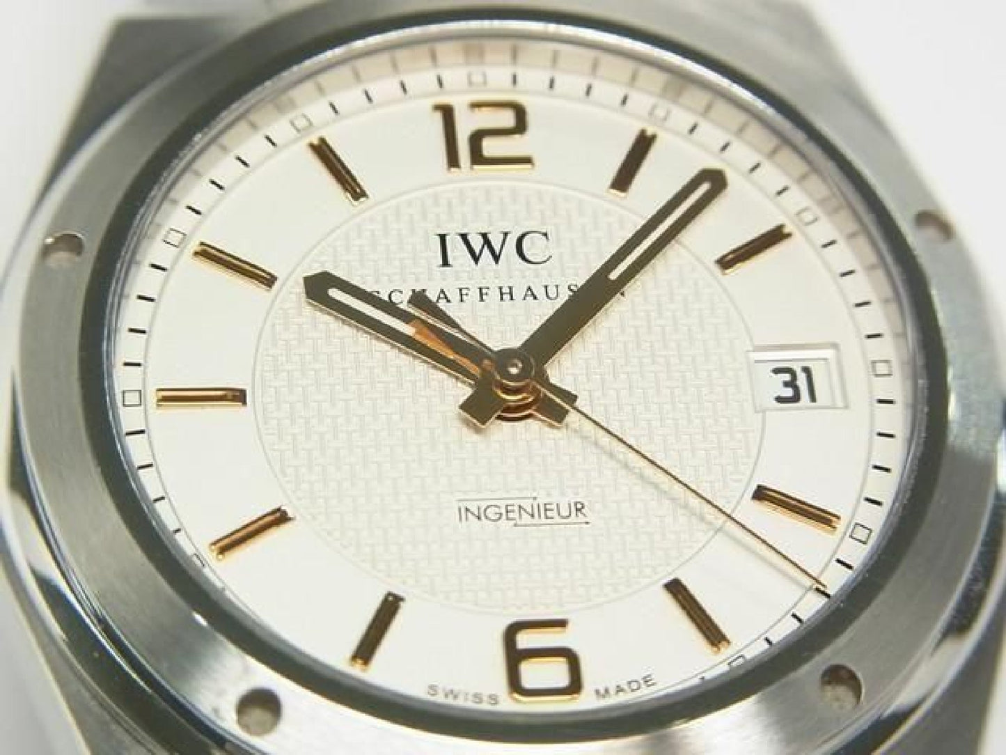 IWC Ingenieur Automatic 40 MM sølv IW322801 Safirglas bagkasse Herre 189299441 hannari-shop