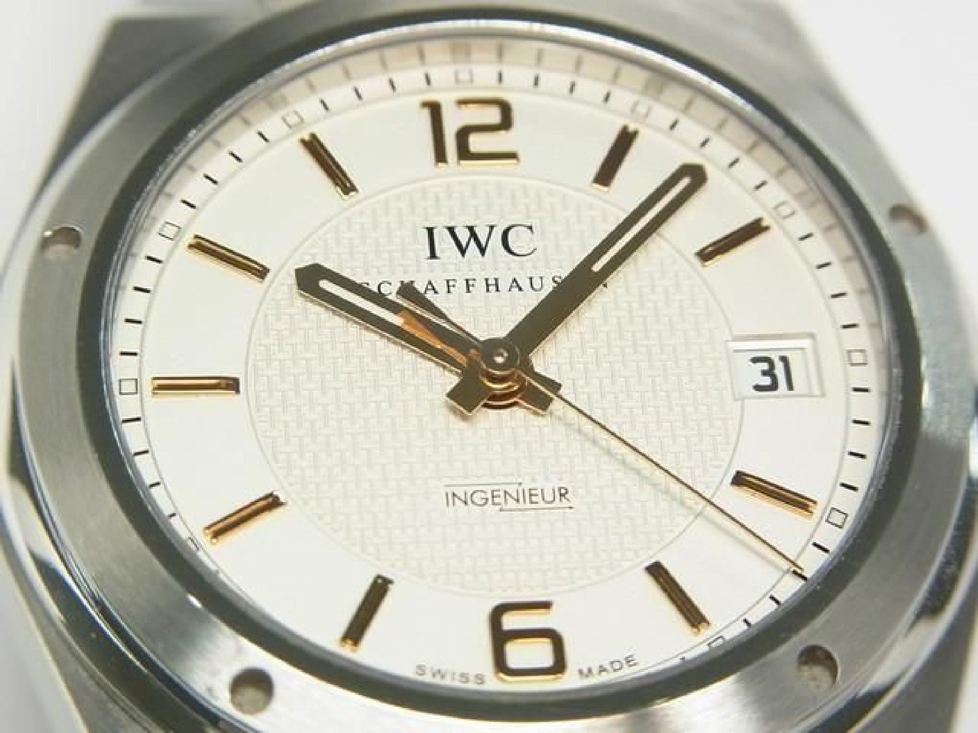 IWC Ingenieur Automatic 40 MM sølv IW322801 Safirglas bagkasse Herre 189299441 hannari-shop