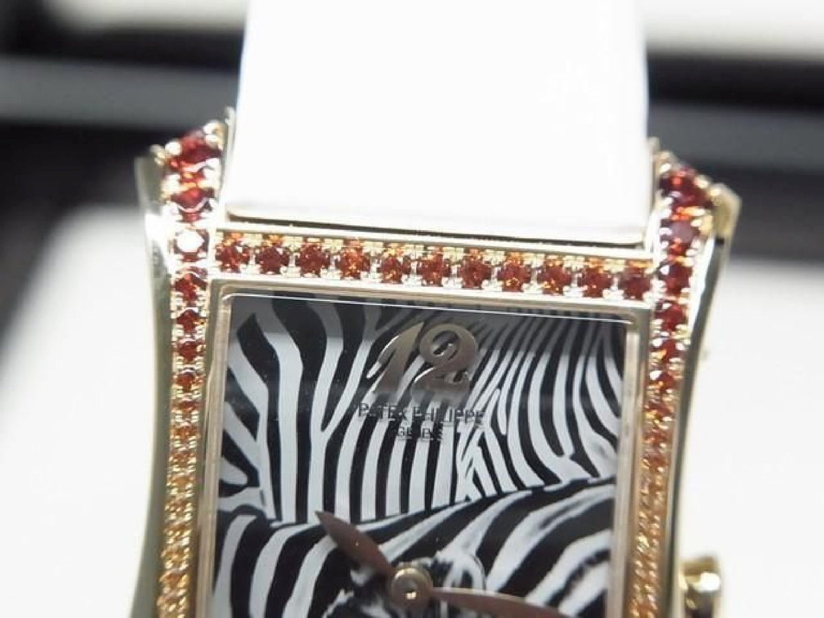 PATEK PHILIPPE Gondolo Serata 18KRG zebramotief 4962/200R-010 heren 190732018 hannari-shop