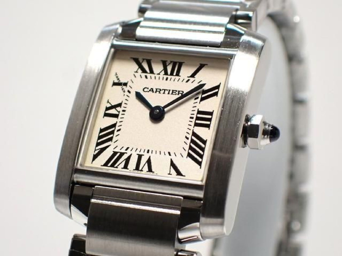CARTIER Tank Francaise silver SM quartz W51008Q3 Womens 190795790 hannari-shop