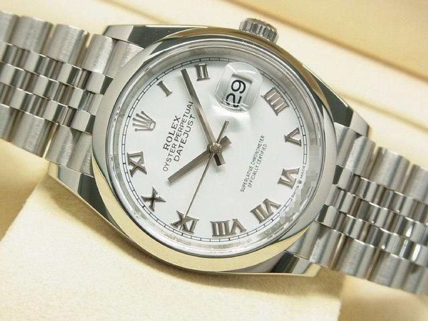 ROLEX Datejust 36 chiffres romains blancs 126200 '21 acheté Homme 190821862 hannari-shop
