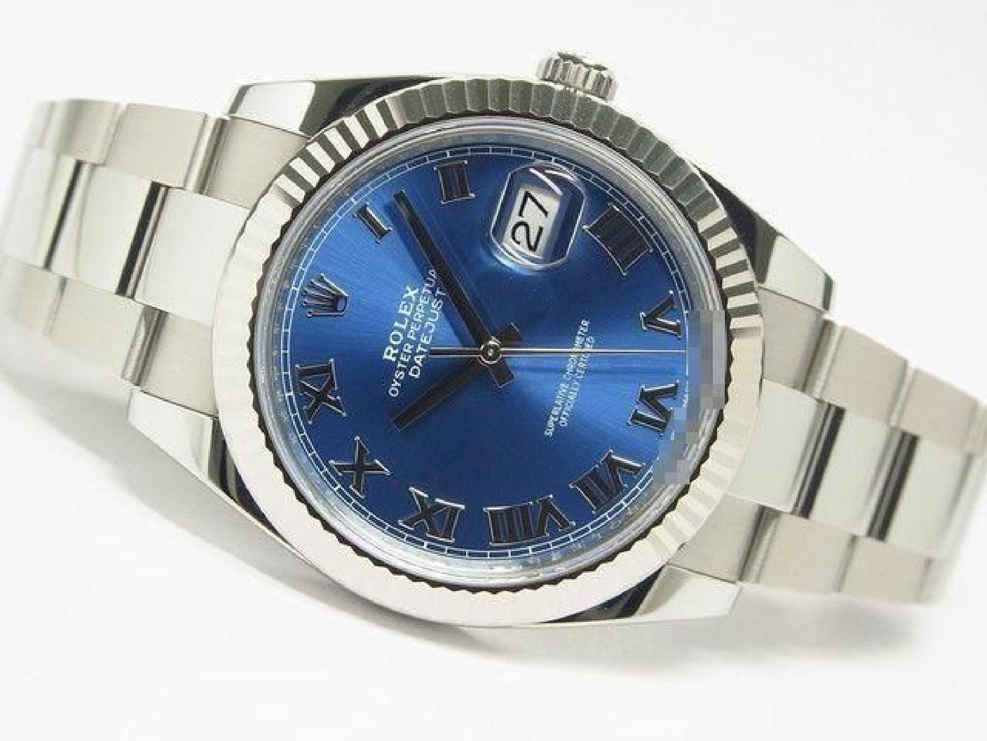 ROLEX Datejust 41 azzurro blue 126334 Bracciale Oyster Uomo 191294653 hannari-shop