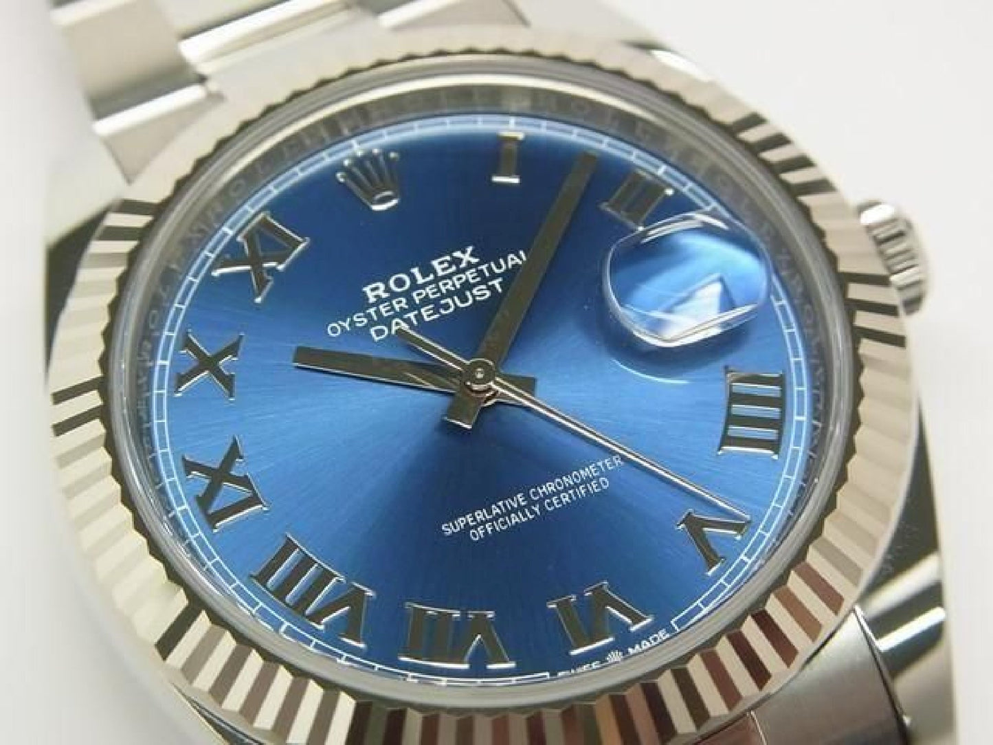 ROLEX Datejust 41 azzurro blue 126334 Bracciale Oyster Uomo 191294653 hannari-shop