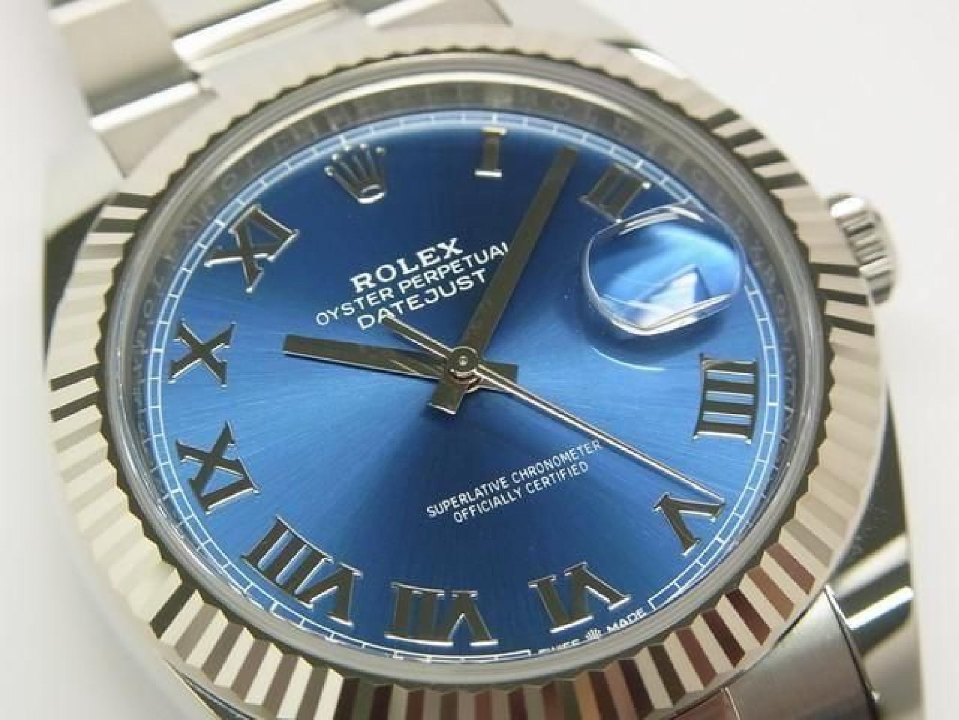 ROLEX Datejust 41 azzurro blue 126334 Bracciale Oyster Uomo 191294653 hannari-shop