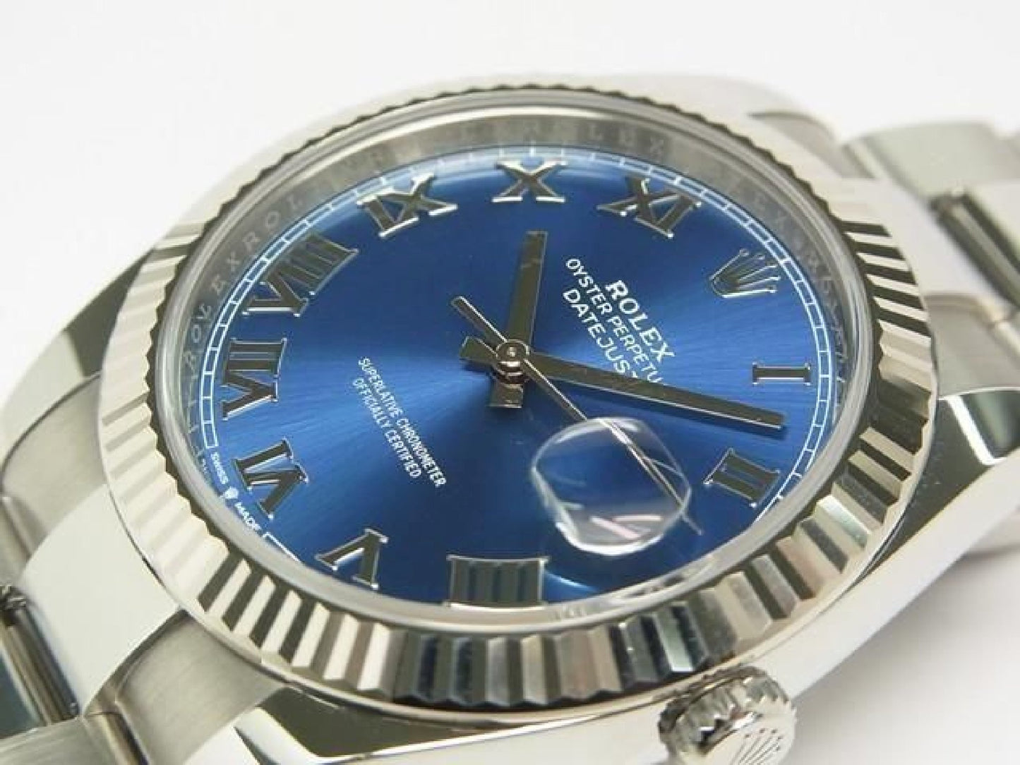 ROLEX Datejust 41 azzurro blue 126334 Bracciale Oyster Uomo 191294653 hannari-shop