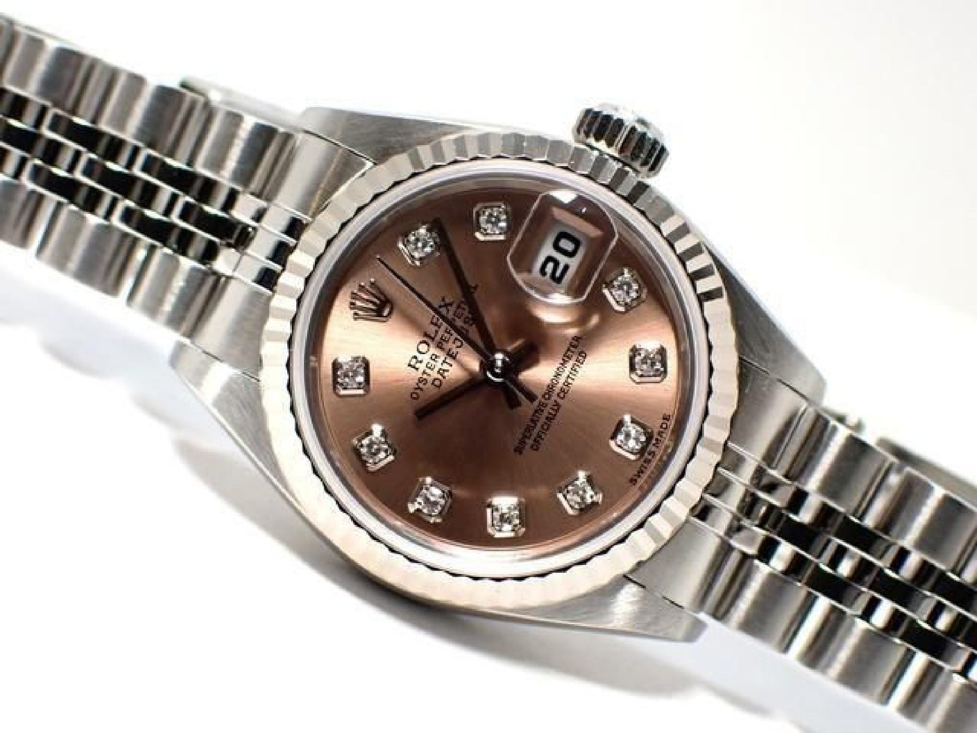 ROLEX Dames Datejust roze 10P diamant 79174G Y-serie Dames 191323140 hannari-shop