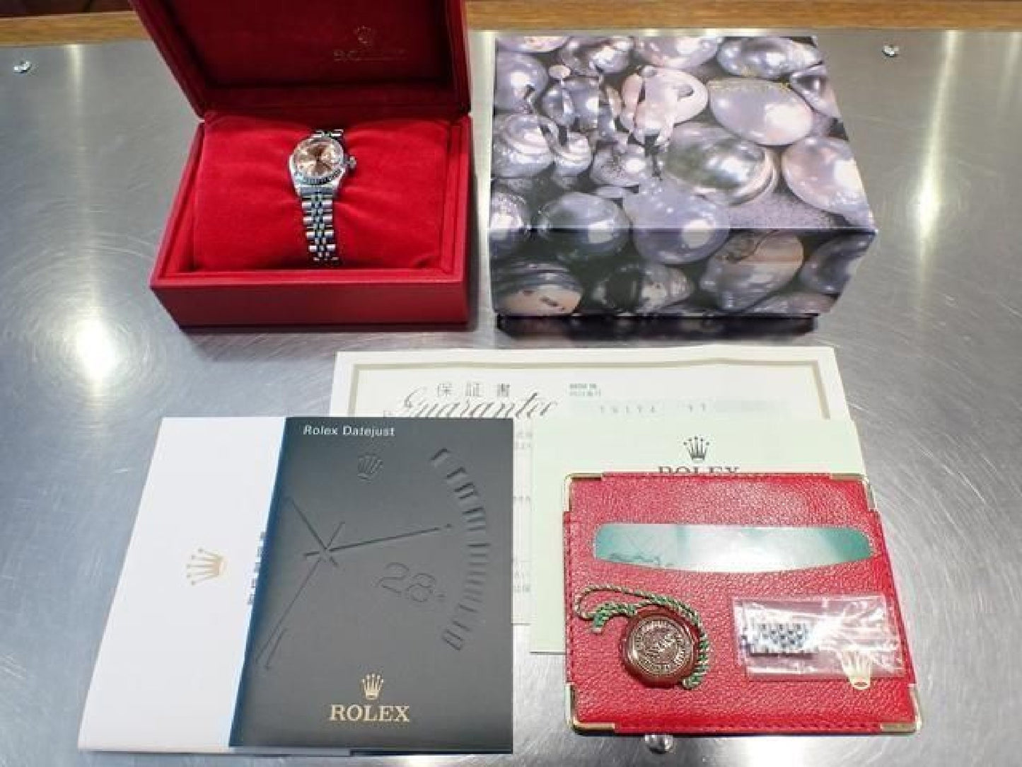 ROLEX Dames Datejust roze 10P diamant 79174G Y-serie Dames 191323140 hannari-shop