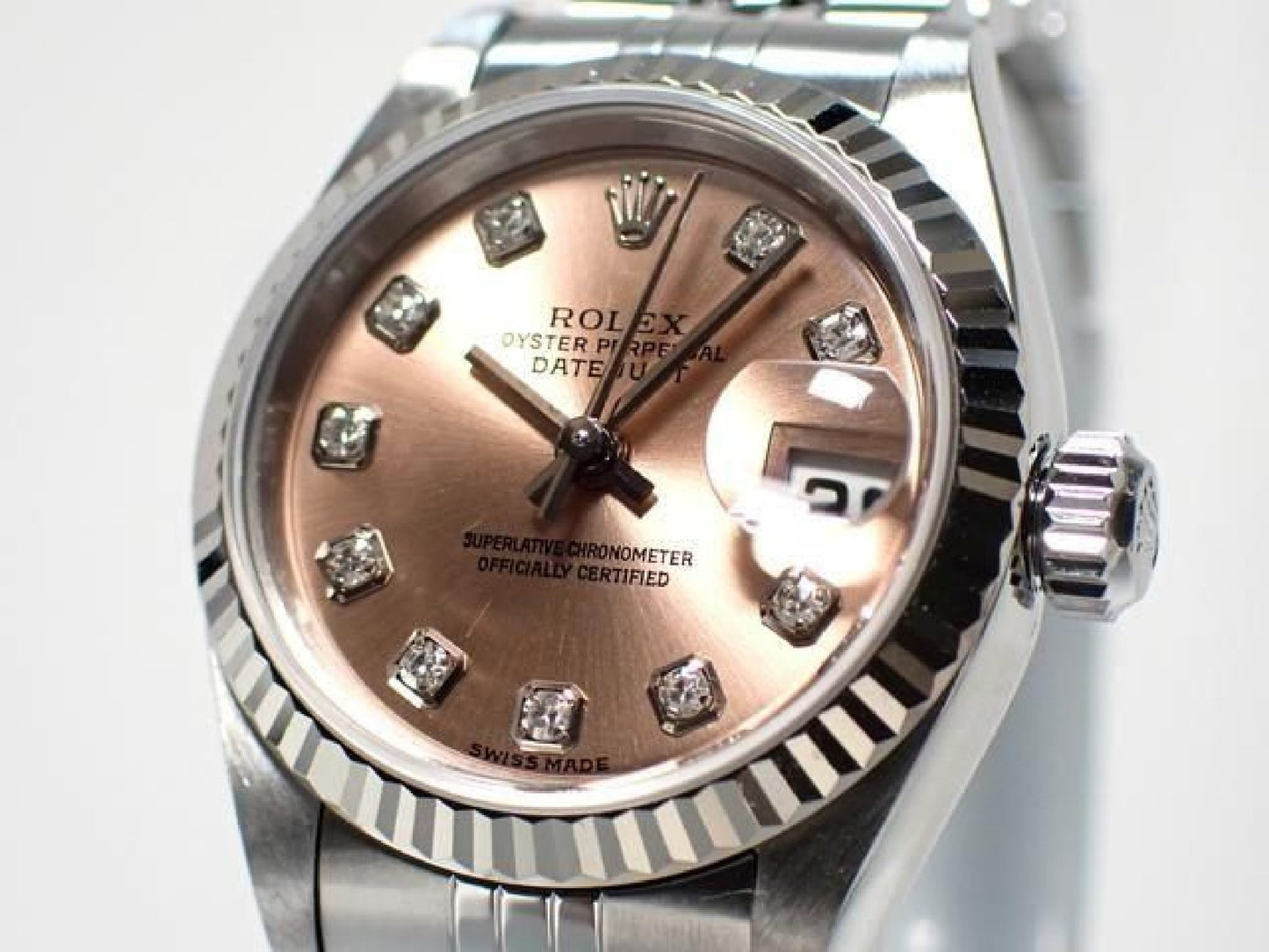 ROLEX Dames Datejust roze 10P diamant 79174G Y-serie Dames 191323140 hannari-shop