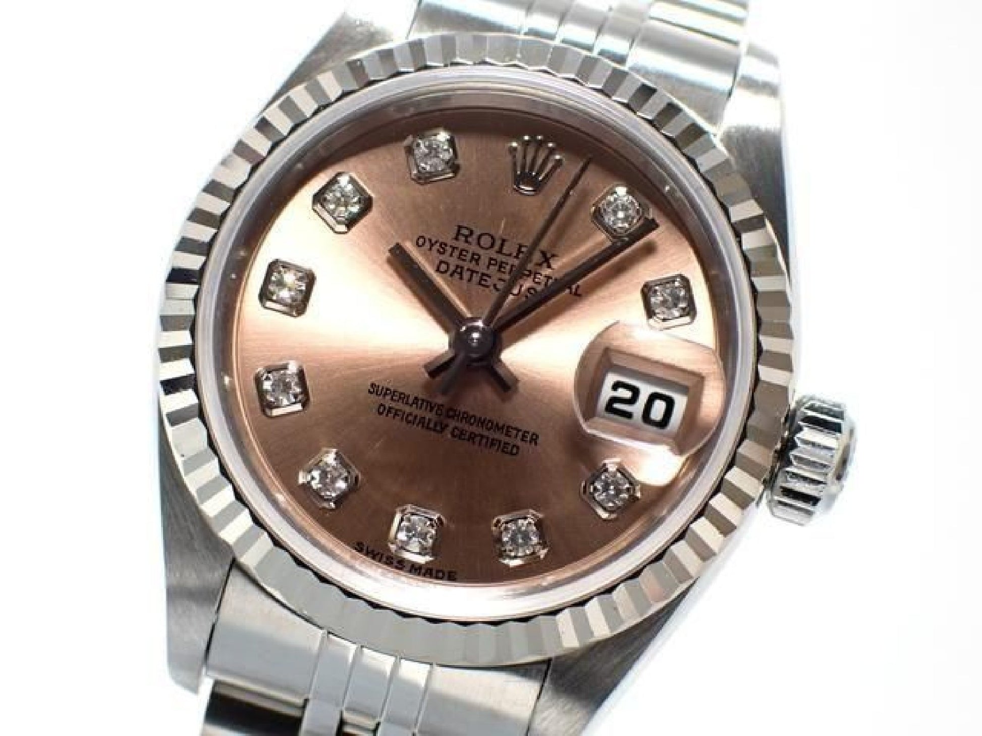 ROLEX Dames Datejust roze 10P diamant 79174G Y-serie Dames 191323140 hannari-shop